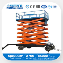 Movable Type Four Wheel Lifting Platform